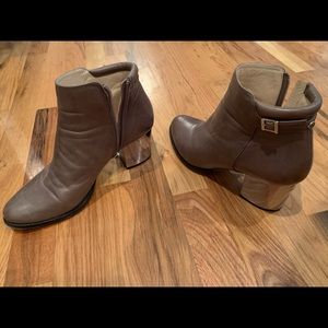 Jimmy Choo brown leather booties - 39.5